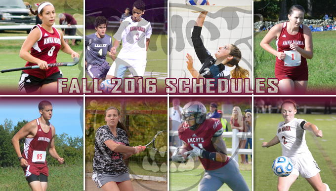 2016 Fall Schedules Announced