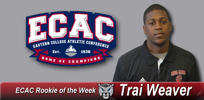 Football's Weaver Named Corvais ECAC Northeast Rookie of the Week