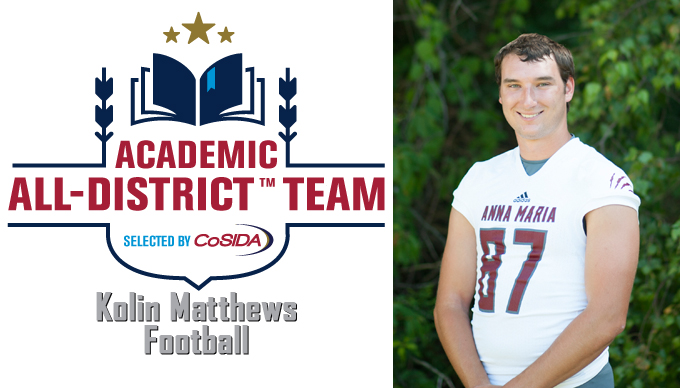 Matthews Named to CoSIDA Academic All-District Team
