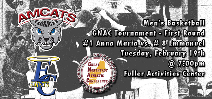 Men's Basketball: AMCATS No. 1 Seed in GNAC Tournament