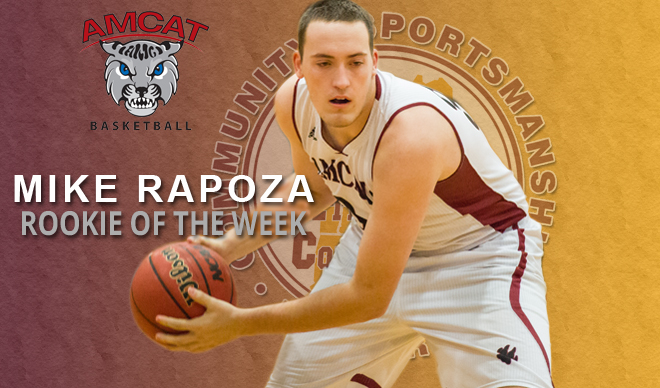 Mike Rapoza Named GNAC Rookie of the Week for the Third Time