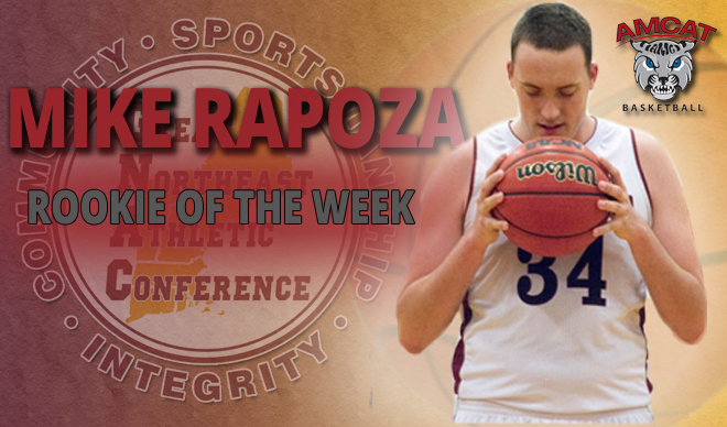 Rapoza Named GNAC Rookie of the Week for Fourth Time