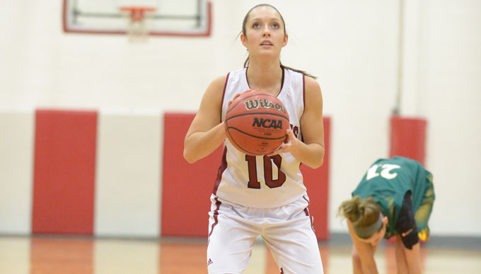 Women's Basketball Snaps Winless Streak with 69-56 Victory over Simmons