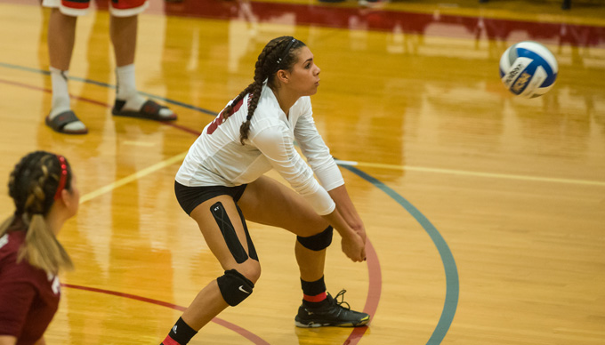 Volleyball Charges Past Rams, 3-0