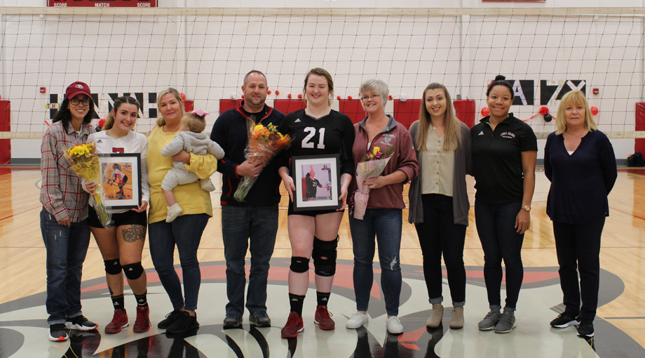 Volleyball Falls to Suffolk, 3-0 on Senior Day