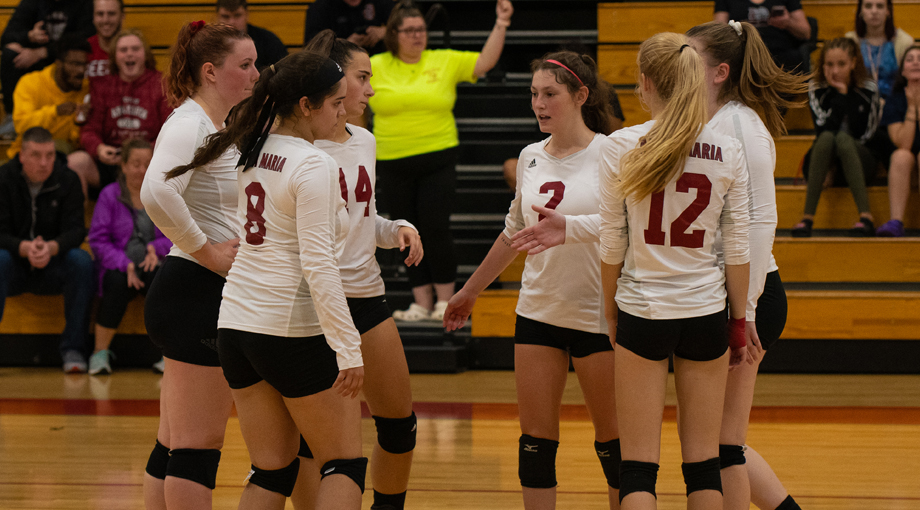 Volleyball Drops pair two Colby-Sawyer and Albertus