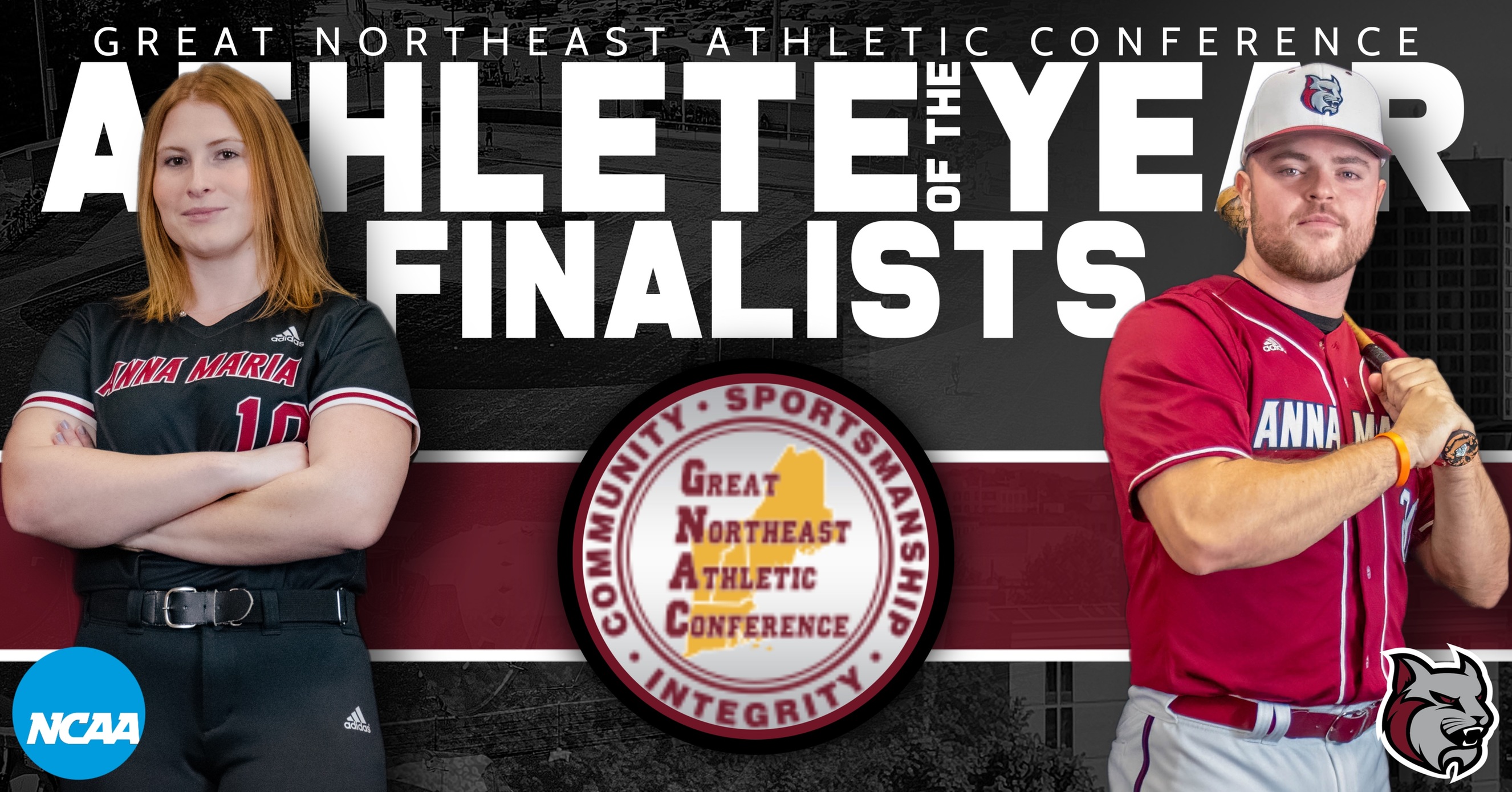 Garcia And Marifiote Named Finalists For GNAC Men's And Women's Athlete of the Year