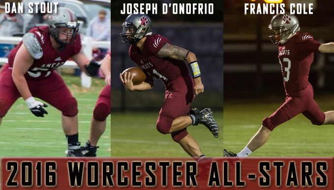 Cole, D'Onofrio, Stout Earn Worcester All-Star Honors