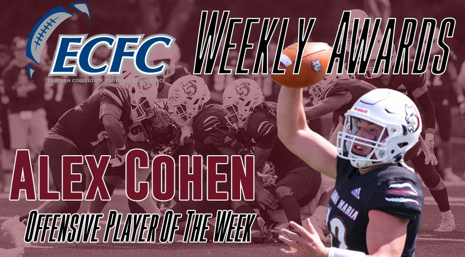 Alex Cohen - 2nd Time ECFC Offensive Player of the Week