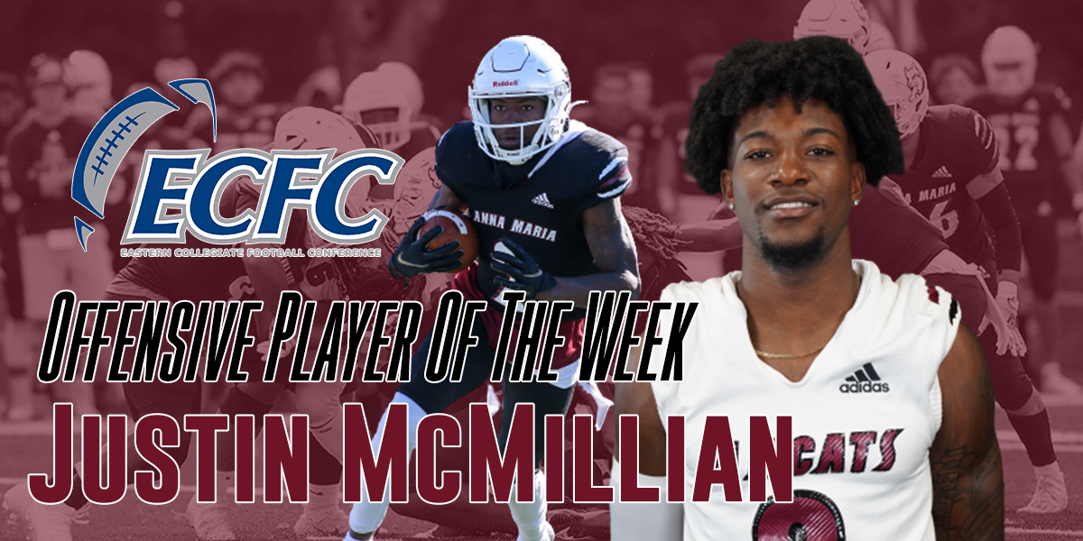 Justin Mcmillian - ECFC Offensive Player of the Week