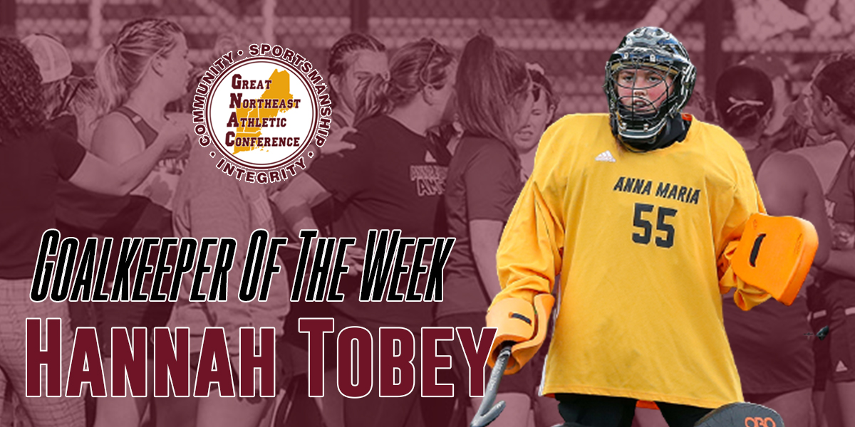 Hannah Tobey - Goalie of the Week
