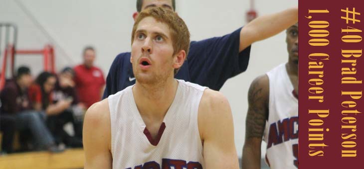 Peterson reaches 1,000 as AMC rolls off fifth straight GNAC win
