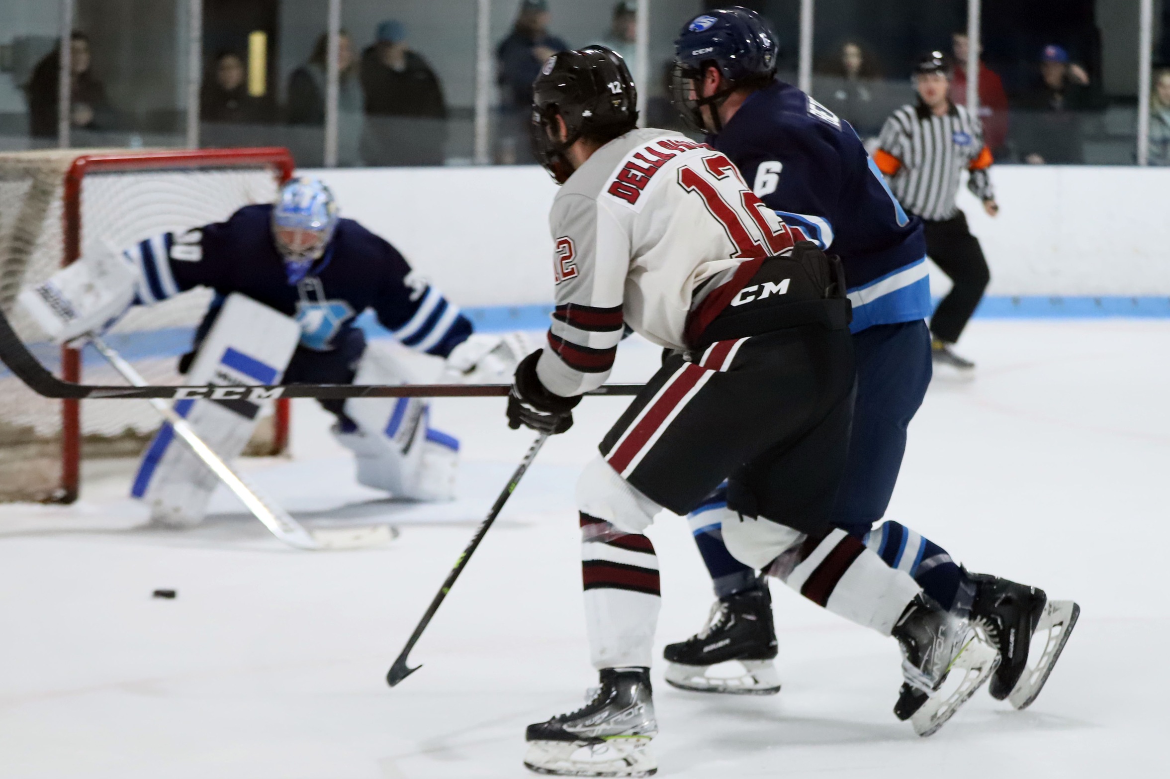 Men’s Hockey Drops Close One in Overtime to #13 Curry College