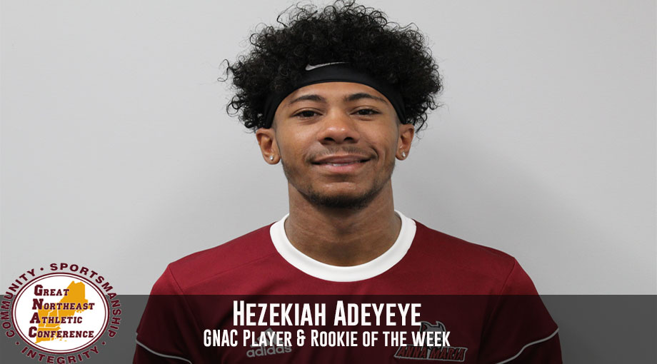 Adeyeye Earns GNAC Rookie and Player of the Week Awards
