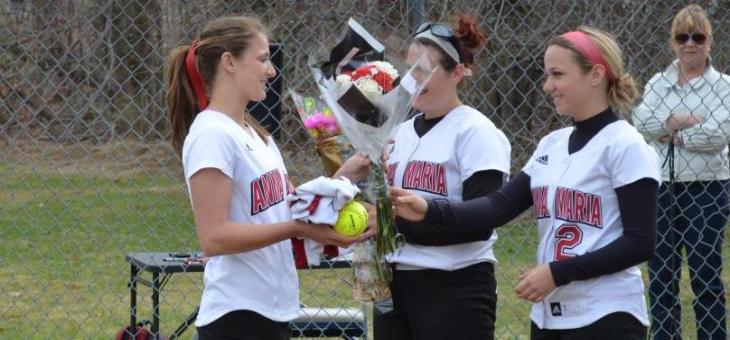 Softball: Lady AMCATS Split with Mustangs on Senior Day