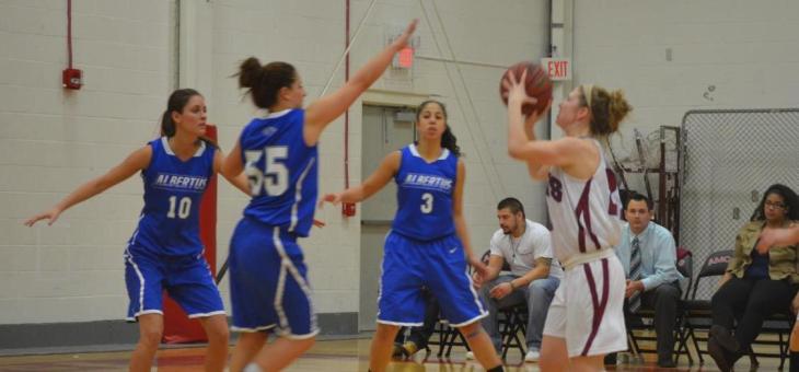 FALCONS FLY PAST LADY AMCATS, 64-46