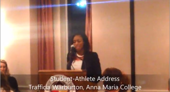 Trafficia Warburton - Student-Athlete Address at WACBA Senior Banquet