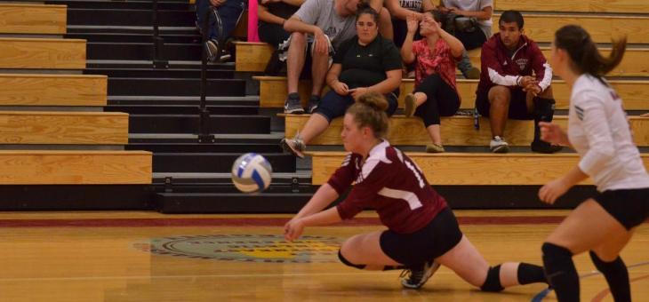 Sharks Sink AMCATS in Women's Volleyball
