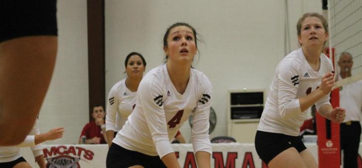 Emerson Outlasts Women's Volleyball, 3-0