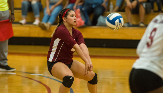 Volleyball Charges to 3-0 Win over Lions