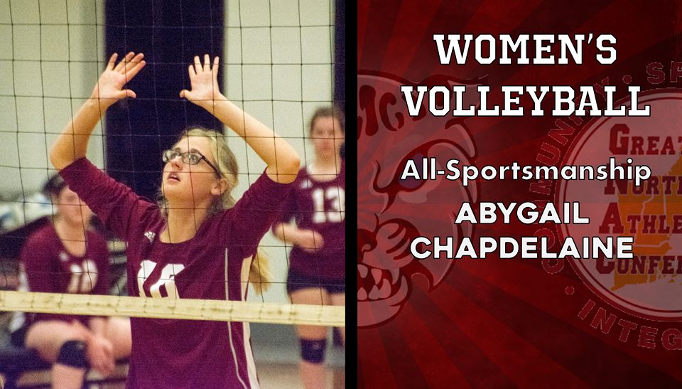 WOMEN’S VOLLEYBALL: Chapdelaine named to GNAC All-Sportsmanship Team
