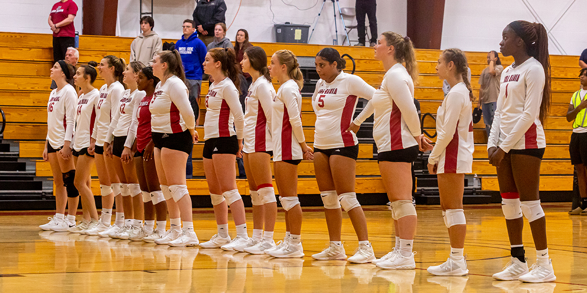 Falcons Take Down Women’s Volleyball
