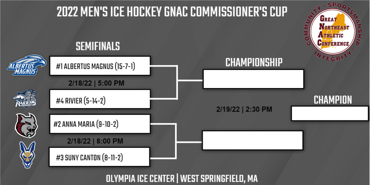 MEN'S ICE HOCKEY EARNS SECOND SEED IN GNAC COMMISSIONERS CUP