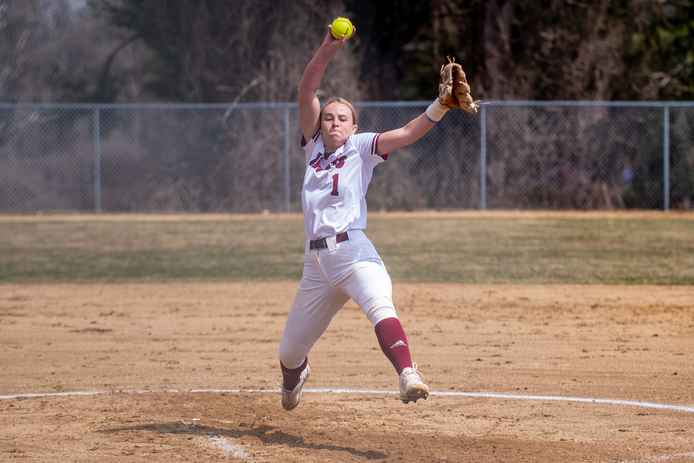 Softball Sweeps Badgers At Home